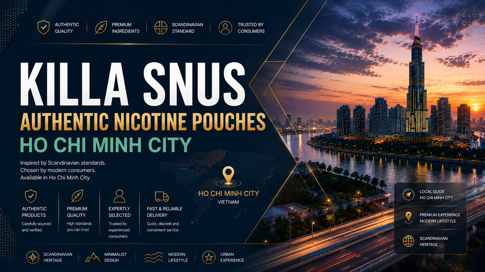 Snus KILLA — Nicotine Pouch Chính Hãng Tại Sài Gòn